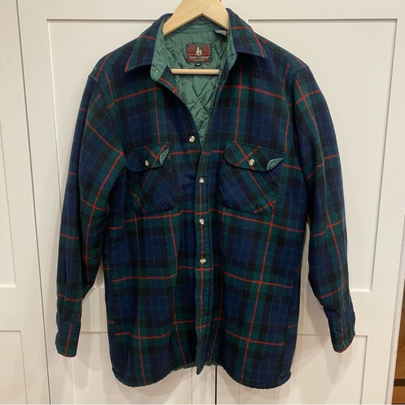 Vintage High Sierra By Mervyn's Flannel Plaid Men's Shirt Jacket Shacket - Picture 1 of 7